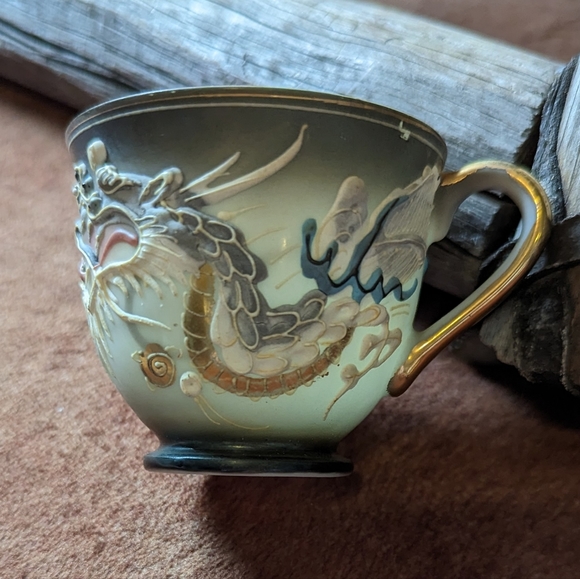 Hand Painted Emerson China Dragon Ware Tea Cup - Picture 1 of 10